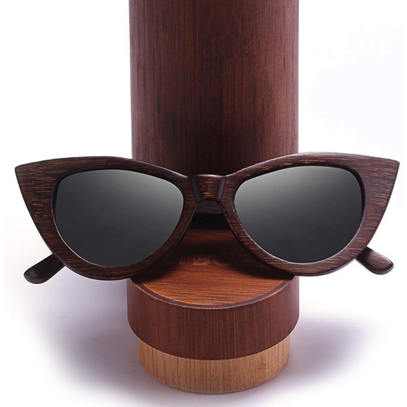 WOOD WOMEN’S CATEYE WOODEN SUNGLASSES GLASSES *NWT main image 6